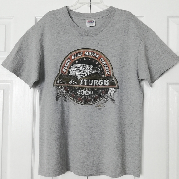 Tom's T's Other - Harley Davidson Vintage Millennium Sturgis T-shirt, Size Large